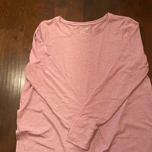 Light Purple Hi Low Long Sleeve Tunic